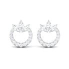 Rosec Jewels-Nature Inspired Diamond Eternity Stud Earrings