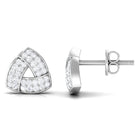 Rosec Jewels-Minimal Triangle Shape Stud Earrings with Diamond