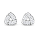 Rosec Jewels-Minimal Triangle Shape Stud Earrings with Diamond