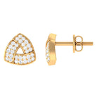 Rosec Jewels-Minimal Triangle Shape Stud Earrings with Diamond