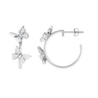 Rosec Jewels-Butterfly Inspired Diamond Half Hoop Earrings