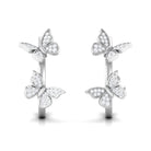 Rosec Jewels-Butterfly Inspired Diamond Half Hoop Earrings