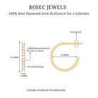 Rosec Jewels-Round Shaped Diamond Hoop Earrings