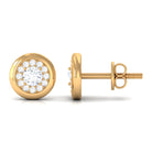 Rosec Jewels-1/2 CT Simple Diamond Round Stud Earrings in Gold