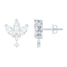 Rosec Jewels-1.75 CT Marquise and Round Cut Diamond Stud Drop Earrings