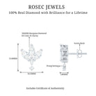 Rosec Jewels-1.75 CT Marquise and Round Cut Diamond Stud Drop Earrings
