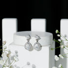 2.50 CT Moissanite Bridal Dangle Earrings in Prong Setting D-VS1 - Rosec Jewels