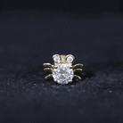 Lab Grown Diamond Spider Stud Earrings with Screw Back Lab - ( EF-VS ) - Rosec Jewels