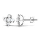 1/2 CT Diamond Cluster Flower Stud Earrings Diamond - ( HI-SI ) - Color and Clarity - Rosec Jewels