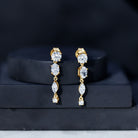 Rosec Jewels-Multi Shape Lab Grown Diamond Dangle Earrings For Bride