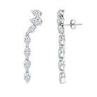 Rosec Jewels-Pear Shape Lab Grown Diamond Dangling Earrings for Women