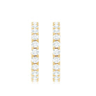 Rosec Jewels-Lab Grown Diamond Hoop Earrings with Screw Back