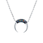 Sterling Silver Horseshoe Necklace AAAA 92.5 Sterling Silver - Rosec Jewels