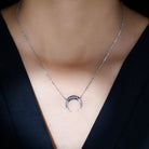 Sterling Silver Horseshoe Necklace AAAA 92.5 Sterling Silver - Rosec Jewels