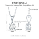 Rosec Jewels-IGI Certified 1 CT Lab Grown Diamond Solitaire Pendant