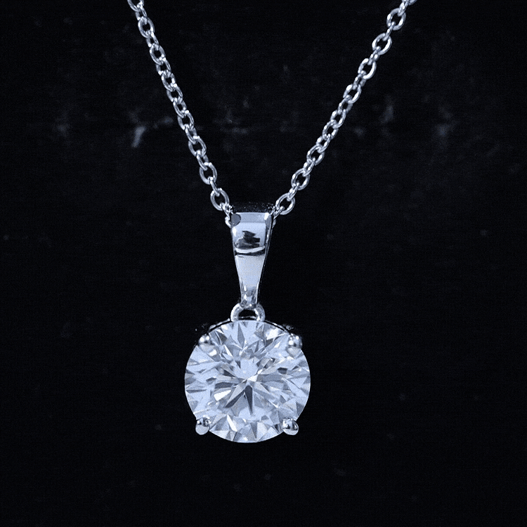 2 Carat IGI Certified Lab Grown Diamond Pendant Necklace Lab - ( E-VS1 ) - Rosec Jewels
