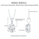 Rosec Jewels-2 Carat IGI Certified Lab Grown Diamond Pendant Necklace