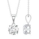 3 Carat Solitaire Lab Grown Diamond Pendant with IGI Certificate Lab - ( E-VS1 ) - Rosec Jewels