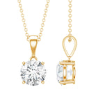 3 Carat Solitaire Lab Grown Diamond Pendant with IGI Certificate Lab - ( E-VS1 ) - Rosec Jewels