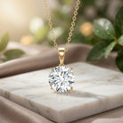 4 Carat IGI Certified Lab Grown Diamond Pendant Necklace Lab - ( E-VS1 ) - Rosec Jewels