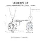 Rosec Jewels-5 Carat IGI Certified Lab Grown Diamond Bridal Necklace