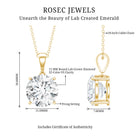 Rosec Jewels-5 Carat IGI Certified Lab Grown Diamond Bridal Necklace
