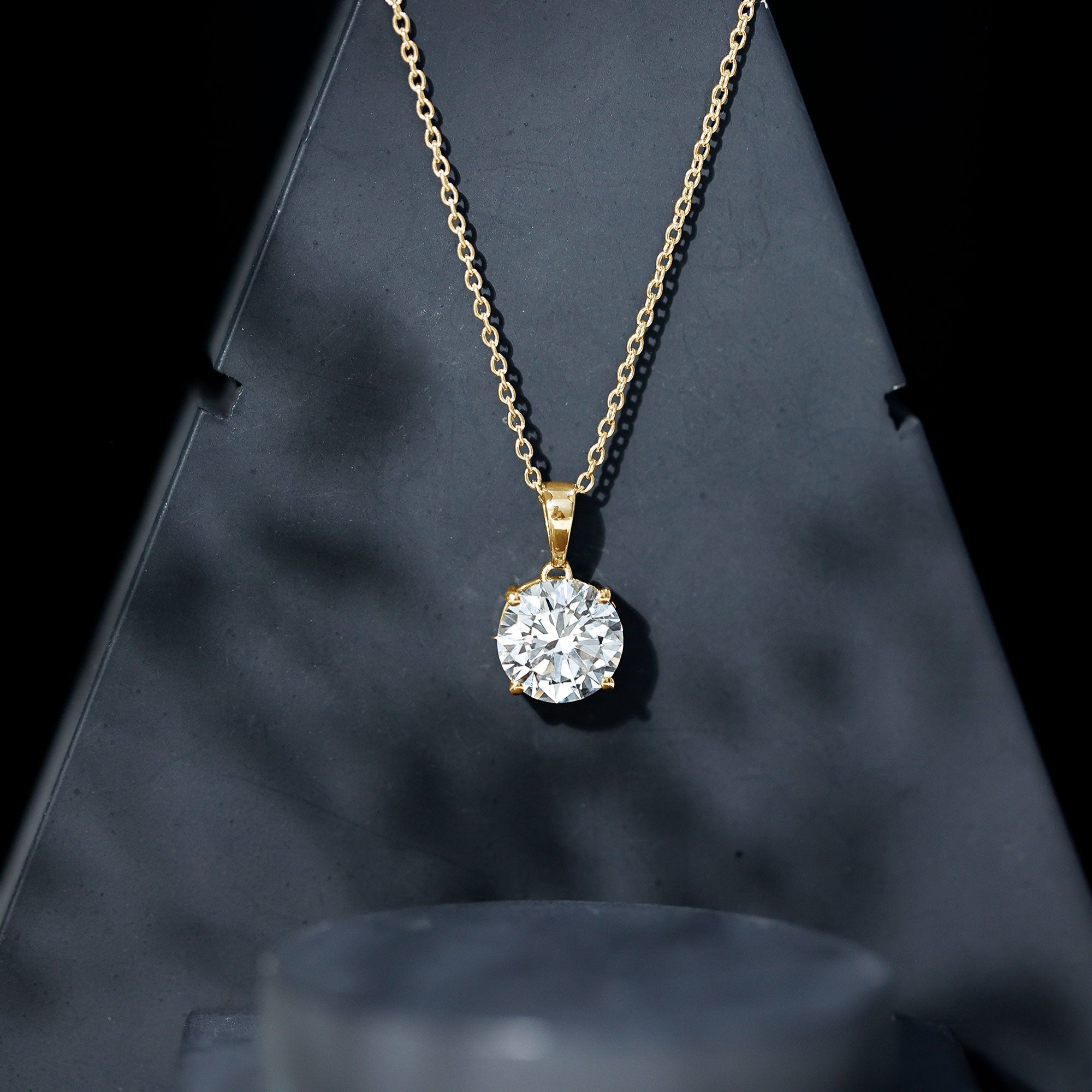 5 Carat IGI Certified Lab Grown Diamond Bridal Necklace Lab - ( E-VS1 ) - Rosec Jewels