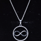 Eternity Circle and Infinity Pendant Necklace with Diamonds For Women Diamond - ( HI-SI ) - Color and Clarity - Rosec Jewels