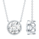 IGI Certified 3 Carat Lab Grown Diamond Solitaire Necklace for Women Lab - ( E-VS1 ) - Rosec Jewels