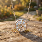 4 Carat Bezel Set Lab Grown Diamond Necklace with IGI Certificate Lab - ( E-VS1 ) - Rosec Jewels