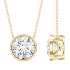 5 Carat Lab Grown Diamond Bridal Necklace with IGI Certificate Lab - ( E-VS1 ) - Rosec Jewels