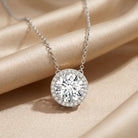 IGI Certified Round Lab Grown Diamond Wedding Necklace for Women Lab - ( E-VS1 ) - Rosec Jewels