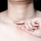 Rosec Jewels-2 Carat Initial B Necklace with Certified Lab Grown Diamond