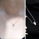 Rosec Jewels-2 Carat Lab Grown Diamond Necklace with Initial F