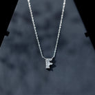 Rosec Jewels-2 Carat Lab Grown Diamond Necklace with Initial F