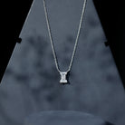 Rosec Jewels-Lab Grown 2 Carat Diamond Initial Necklace I with Certificate
