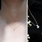 Rosec Jewels-Fancy Cut 2 Carat Lab Grown Diamond J Necklace for Women