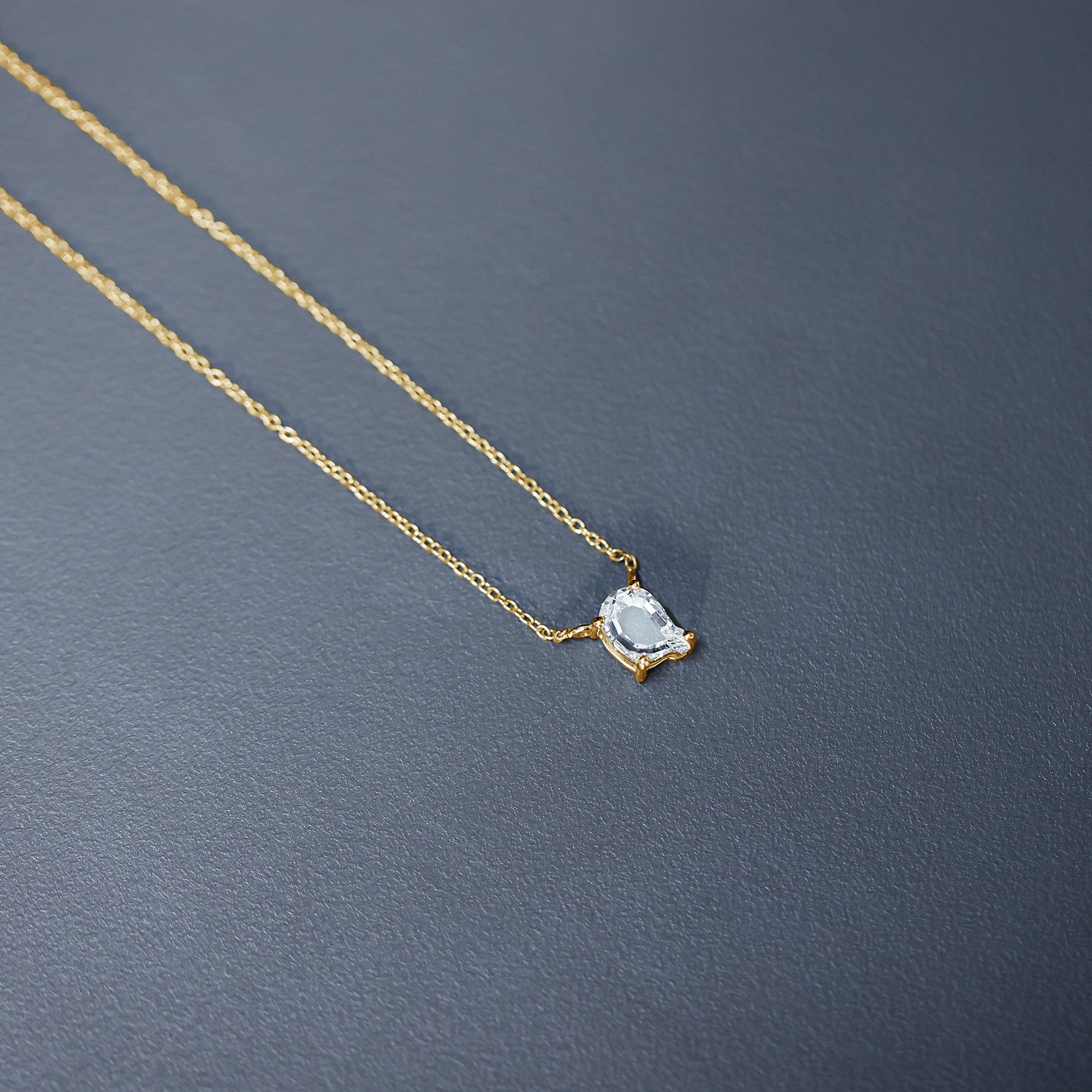 Rosec Jewels-2 Carat Solitaire Lab Created Diamond Initial Q Necklace