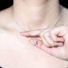 Rosec Jewels-Fancy Cut 2 Carat Lab Grown Diamond Letter R Necklace for Her