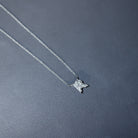 Rosec Jewels-Fancy Cut 2 Carat Lab Grown Diamond Letter R Necklace for Her