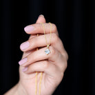 Rosec Jewels-0.8 Carat Lily Cut Lab Grown Diamond Solitaire Necklace with Certificate