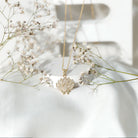 Diamond Designer Lotus Flower Necklace Natural - ( HI-SI ) - Rosec Jewels