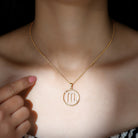 Certified Moissanite Scorpio Zodiac Pendant Necklace D-VS1 - Rosec Jewels