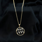 Certified Moissanite Zodiac Aquarius Pendant Necklace D-VS1 - Rosec Jewels
