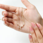 Moissanite Constellation Aquarius Zodiac Sign Necklace D-VS1 - Rosec Jewels