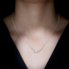 Moissanite Constellation Pisces Zodiac Sign Necklace Moissanite - ( D-VS1 ) - Color and Clarity - Rosec Jewels