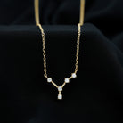 Moissanite Cancer Zodiac Constellation Necklace D-VS1 - Rosec Jewels