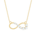 Certified Moissanite Infinity Necklace D-VS1 - Rosec Jewels