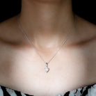 Sterling Silver 2 Carat Moissanite Heart Pendant Necklace D-VS1 92.5 Sterling Silver - Rosec Jewels
