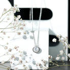 Rosec Jewels-Bezel Set 7mm Lab Grown Diamond Solitaire Stackable Necklace